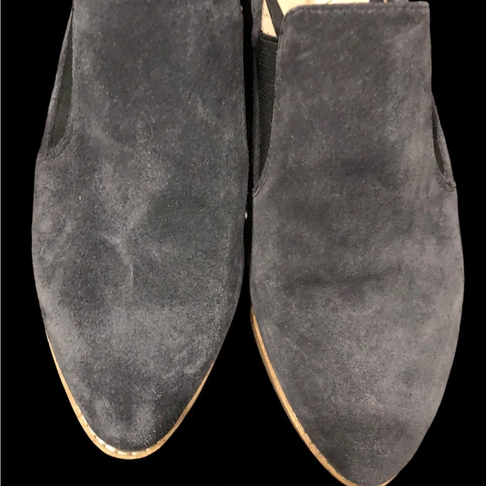 Nine West 7 M Womens Gray Suede Quinko Slip-on Flats‎